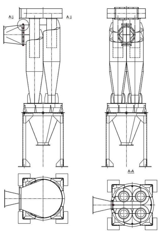 чертеж циклона У21-ББЦ в Тобольске